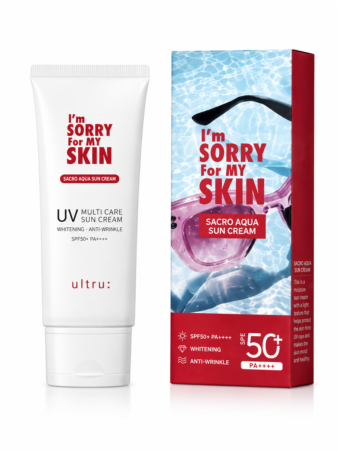 5997da48-43f1-4576-92f5-3849133d9d7e-2 واقي شمس ألترو أيم سوري فور ماي سكن Sacro Aqua SPF50+ PA++++ - 50 مل - الصورة 1