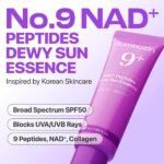 ⁦واقي شمس نامبوزين 9+ NAD⁺ Peptides Dewy Sun Essence 50 مل - نامبوزين⁩ - الصورة ⁦3⁩